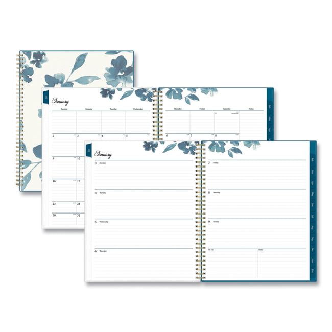 11 x 8.5 in. Bakah Blue Weekly & Monthly Planner