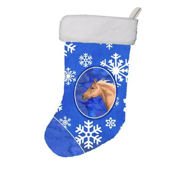 11 x 8 In. Horse Winter Snowflakes Holiday Christmas Stocking