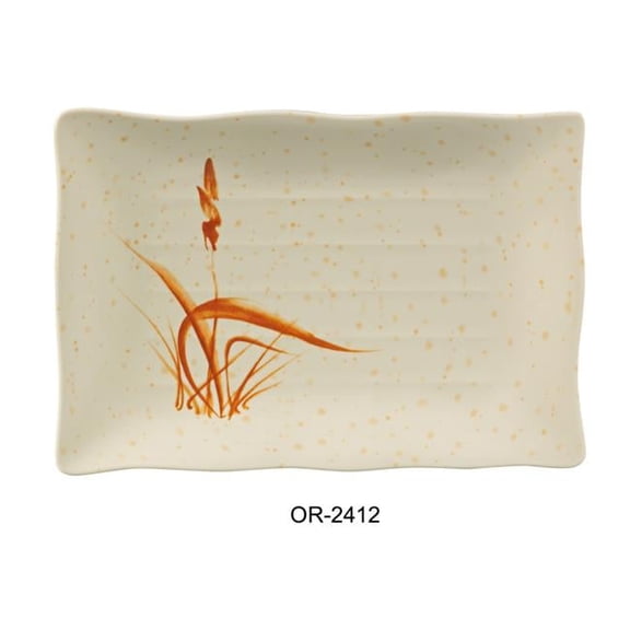 11 x 8 in. Orchis Rectangular Plate - Pack of 36