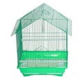 thumbnail image 1 of 11 x 9 x 16 in. House Top Style Small Parakeet Cage, Green, 1 of 1