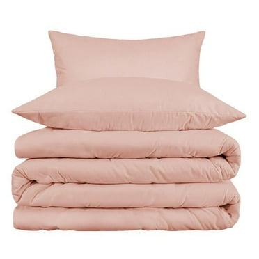 11 x 9 x 4.5 in. Blush King Size Cotton Blend 1000 Thread Count Washable Duvet Cover Set