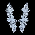 thumbnail image 1 of 11"x3.5" Embroidered Lace Bodice neckline Motifs White by pair, 1 of 1