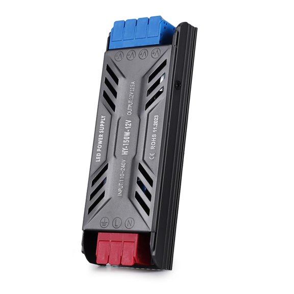 110 to 12 transformer, 12 150 driver ultra-thin 110-240 AC to 12 DC 12.5 silent low voltage power constant voltage driver adapter, suitable for light strips, wall lights