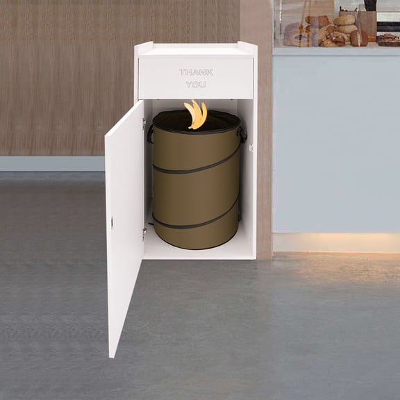 110.23 lbs Trash Can Commercial Trash Can Trash Can Cabinet Garbage Collection Container 27.24Qt