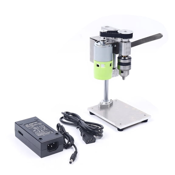 110-240V 96W Bench Top Mini Drill Press Variable Speed 1000-4500rpm 10*13*22cm for Wood,Metal/Plastic Hobby Table Top