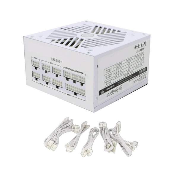110-240V High Performances 850W PSUs Computer Power Supply for PC, Fully Modulars with Quiet 120mm Cooling Fan