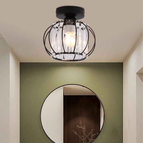 110-240V LED Round Ceiling Light, Iron Ceiling Lamp, Ceiling Light Fixture for Bedroom, Office, Staircase, Kitchen, Hallway, Cafe, Hotel Room, Etc.