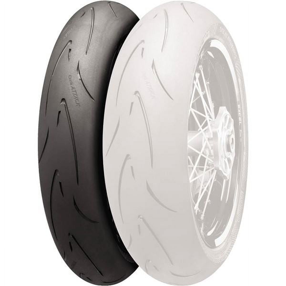 Continental ContiAttack SM EVO Motorcycle Tire - 110/70R17 | Sporty Grip For Supermoto & Street Bikes