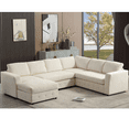 thumbnail image 1 of 110.75" Sectional Sofa, Oversized Modular Sofa, Chaise Storage, Modern U Shaped Couch, Upholstered Sofas, Chenille, Crystal Button, Living Room, Apartment (Beige), 1 of 11