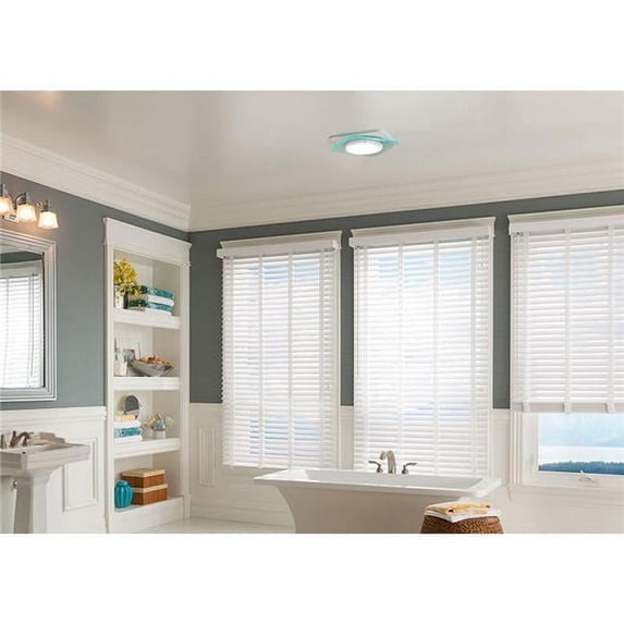 110 CFM 0.7 Sones Energy Star Fan, Light & Night Light with 36W GU24 Bulbs - Square & Diamond