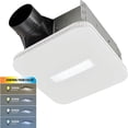 thumbnail image 1 of 110 CFM Bathroom Exhaust Fan with CCT LED Light CleanCover? Grille, ENERGY STAR, 1 of 5