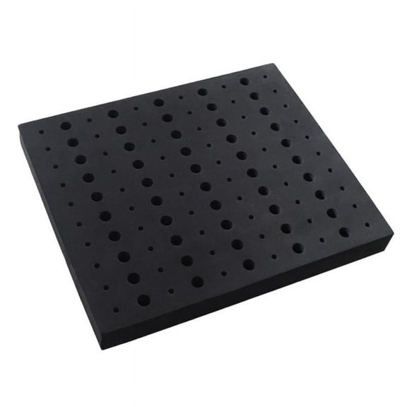 110 Holes 1/2 and 1/4-inch Shank Router Bits Organiser EVA Screwdriver Bit Holder Drill Head Storage Case Box Block