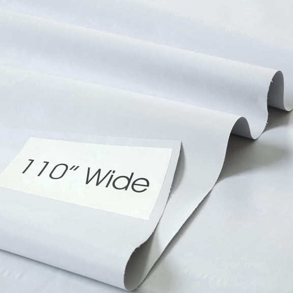 Blackout Fabric By The Yard, 110 Inch Wide Fabric for Drapery Lining & DIY Projects, 5-Yard Pre-Cut (180" x 110")
