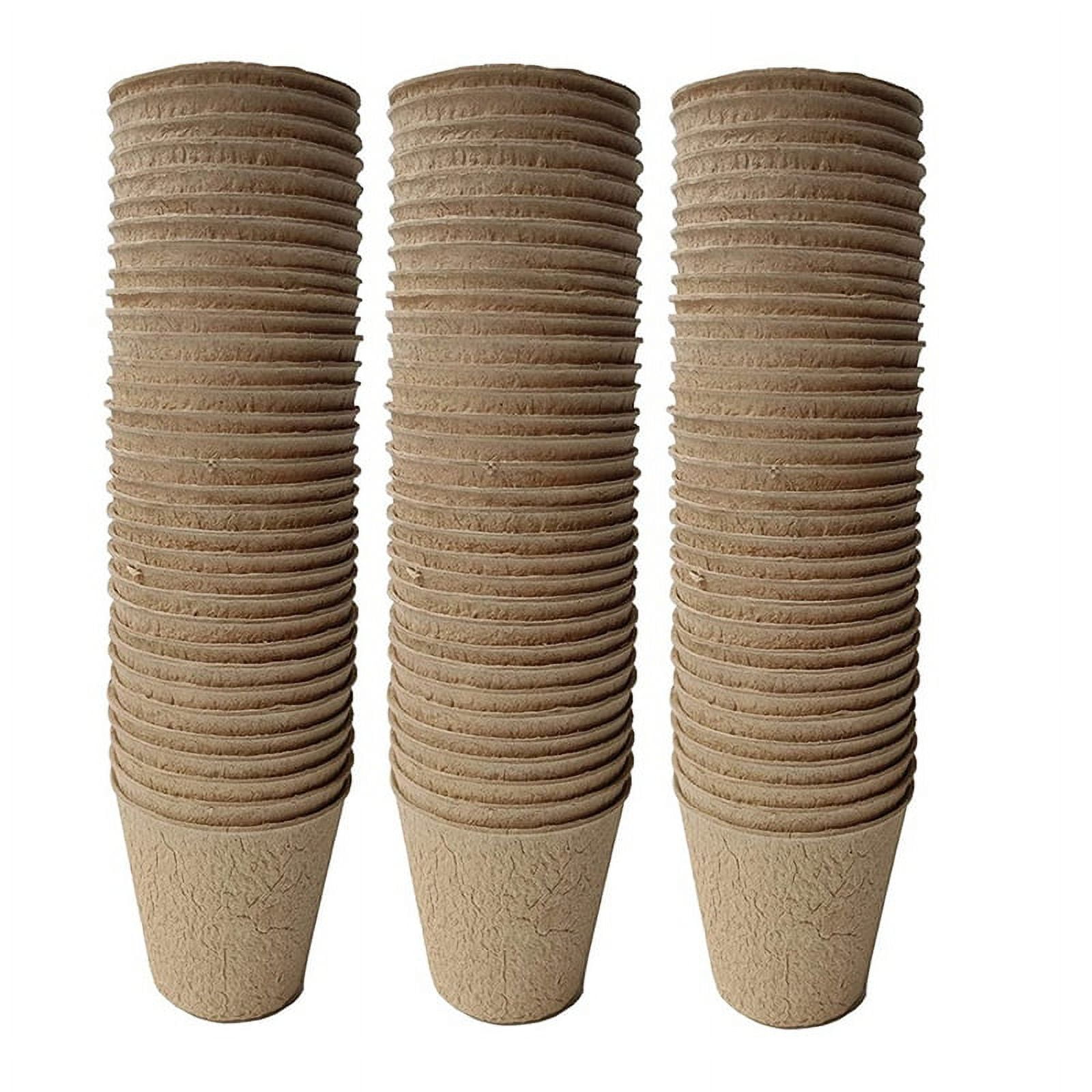 110 Pack 3 Inches Biodegradable Seedling Peat Pots for Plants Seed