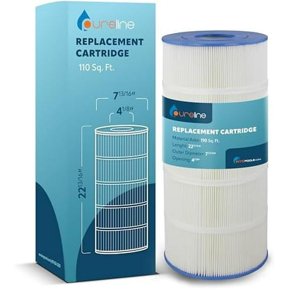 110 Sq Ft Pool Replacement Cartridge Filter, Compatible with Jacuzzi Triclops TC330 (Non Triangular Cartridges only)$$Garden &