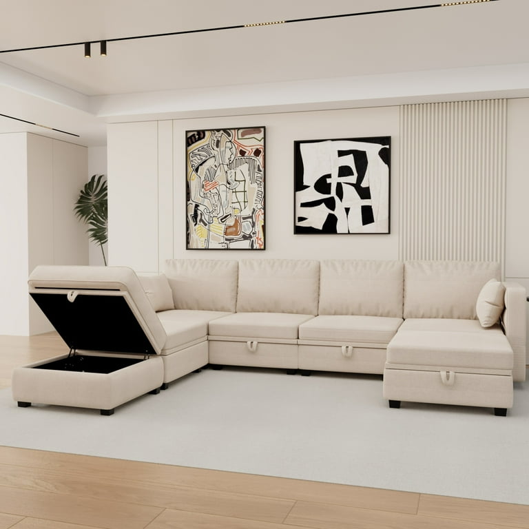 Oversized 2024 chaise sofa