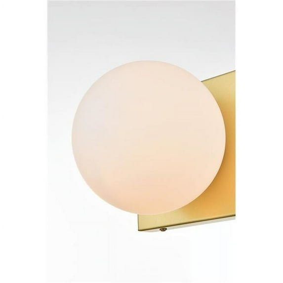 110 V E12 One Light Vanity Wall Lamp, Brass