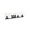 thumbnail image 1 of 110 V E26 Four Light Vanity Wall Lamp, Black, 1 of 1