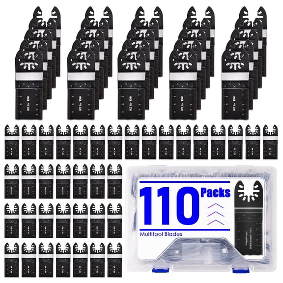 110 Wood Multi Tools Blades Kits Multitool Blades Oscillating Saw Blades Fit Tools Ridgid Multimaster Oscillating Tool Blades (110)