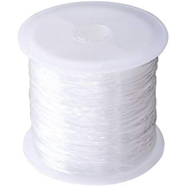 110 Yards Clear Invisible Craft Nylon Thread 0.25mm Monofilament Fishing  Line Bead String Cord for Gemstone Jewelry DIY Making Bracelet Hanging