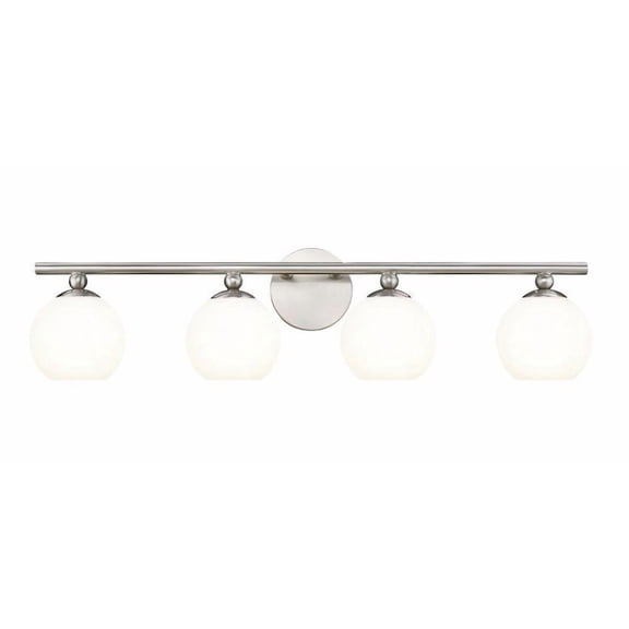 1100-4V-BN-Z-Lite-Neoma - 4 Light Bath Vanity In Modern Style-7.25 Inches Tall and 30 Inches Wide-Brushed Nickel Finish