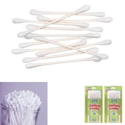 1100 Ct Cotton Swabs Double Tipped Applicator Tip Clean Ear Wax Makeup Remover