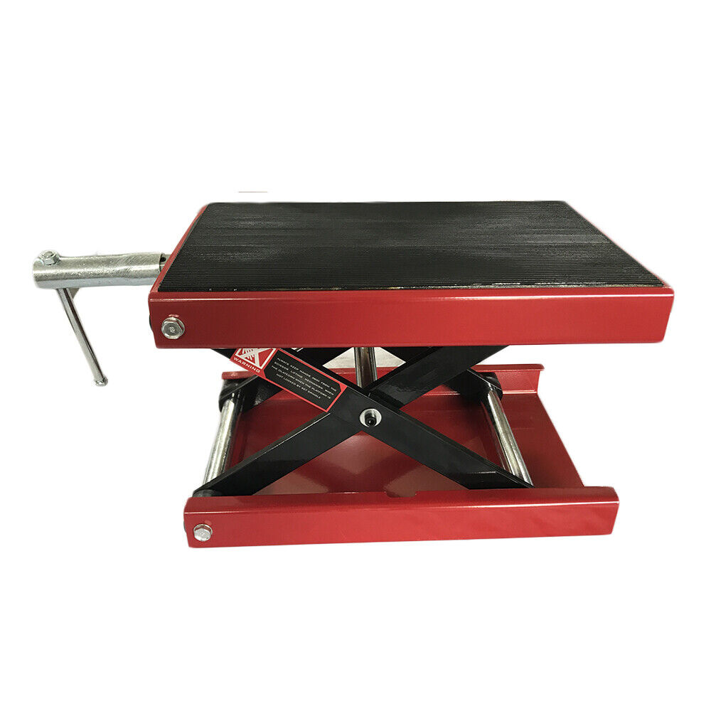 1100 LB Wide Deck Motorcycle Center Scissor Lift Jack Repair Hoist