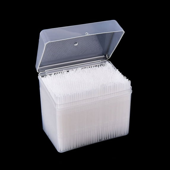 1100 Pcs Plastic Dental Picks Hygiene 2 Way Interdental Tooth Brush