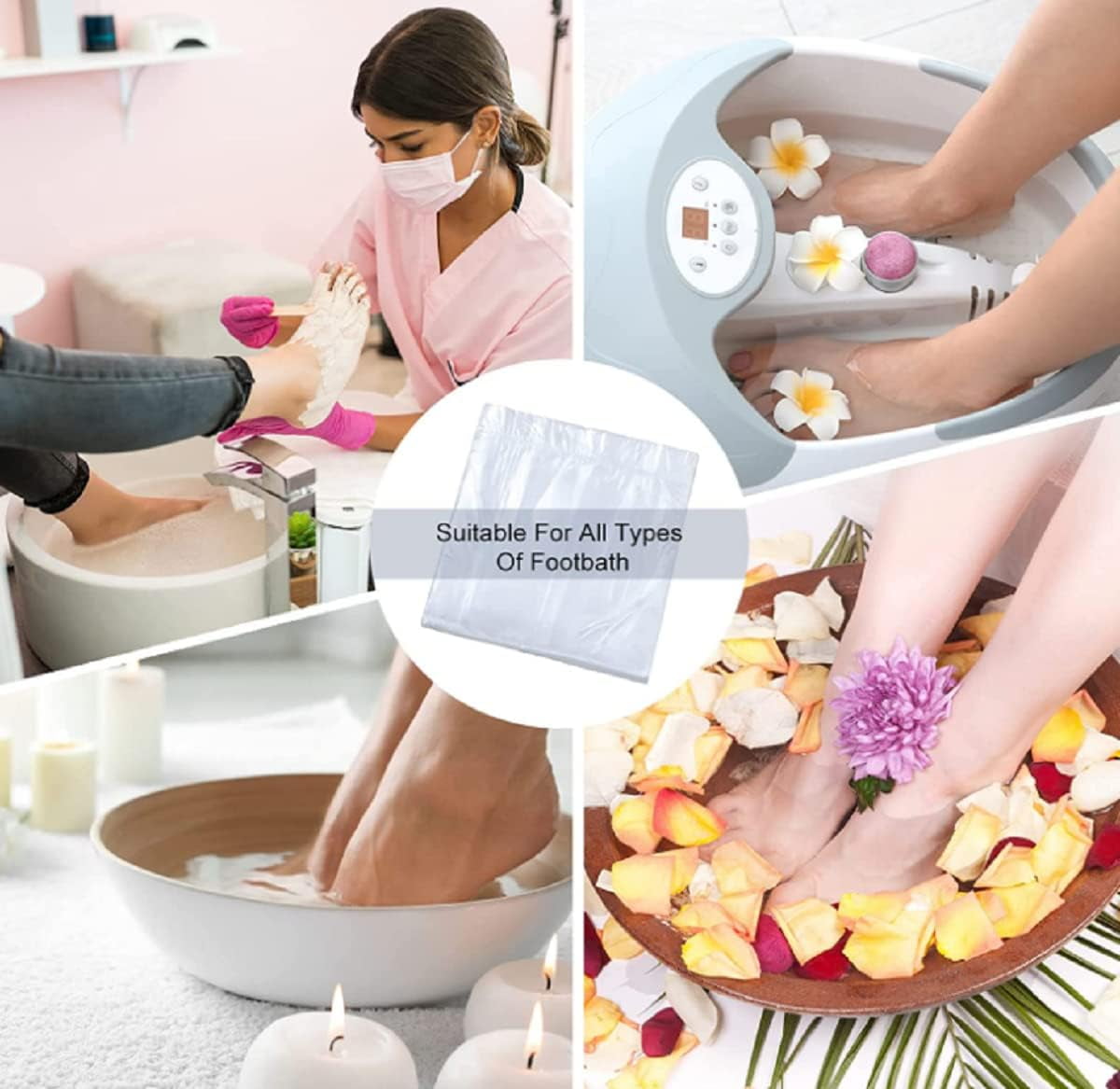 1100 Plastic Liners for Large Ionic Detox Foot Tub/Basin . Foot Bath