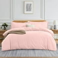 thumbnail image 1 of 1100 TC 100% Egyptian Cotton Duvet Cover Zipper Closur Ultra Soft Durable and Fade Resistant Color Pink Solid size Twin/Twin Xl, 1 of 7