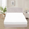 thumbnail image 1 of 1100 Thread Count 100% Egyptian Cotton 3-Piece Fitted Sheet ( 1 Fitted Sheet + 2 Pillow Covers) 27 Inches Deep Pocket Size Olympic-Queen Color White Solid, 1 of 6