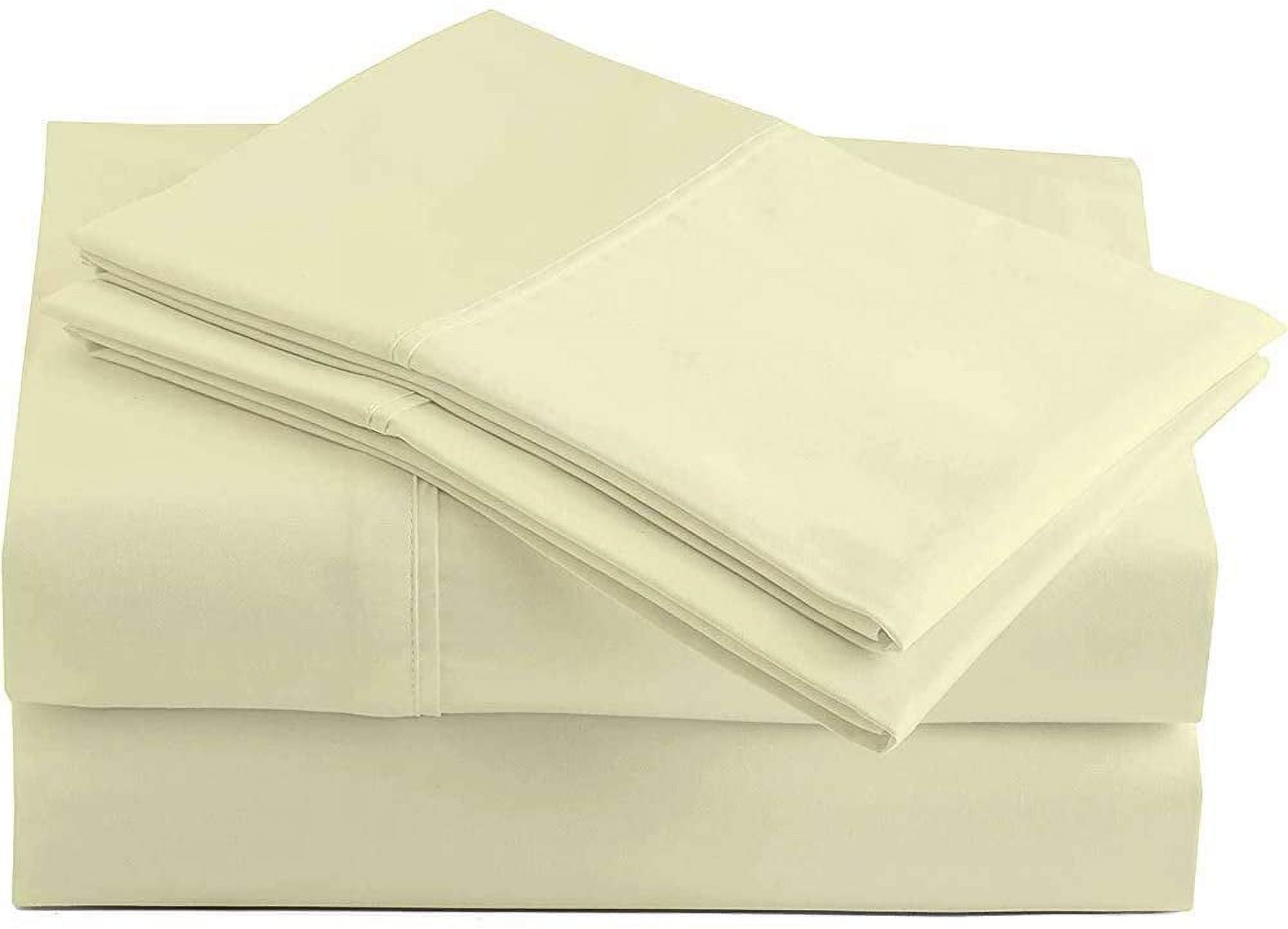 1500 Thread Count 1Piece Flat Sheet, King Size, Black