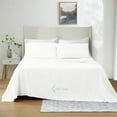 thumbnail image 1 of 1100 Thread Count 4 Piece Quality Sheet Set 18 Inch DeepPocket 100% Egyptian Cotton Color White Stripe Size Full, 1 of 5