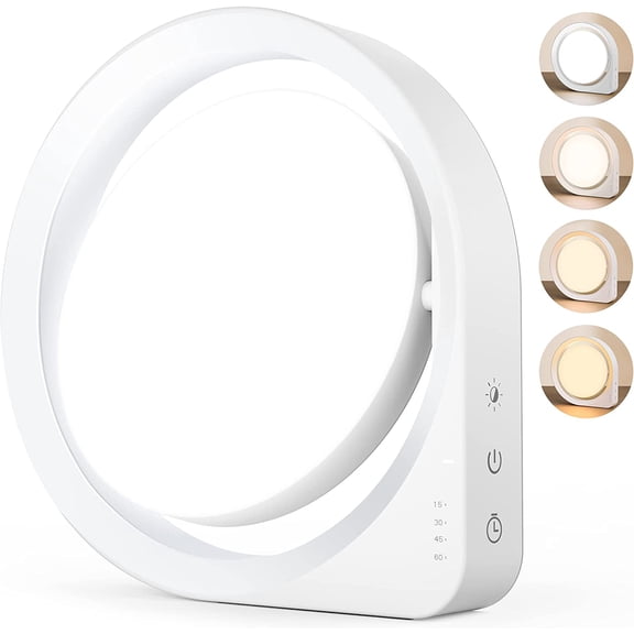 11000Lux Sunlight Lamp, 4 Brightness Levels & Color Temperature & Timer, Daylight Lamp with Memory Function for Home/Office/Decoration