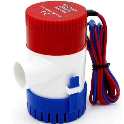1100GPH Marine Bilge Pump Submersible Water Pump 12V Electric Yacht
