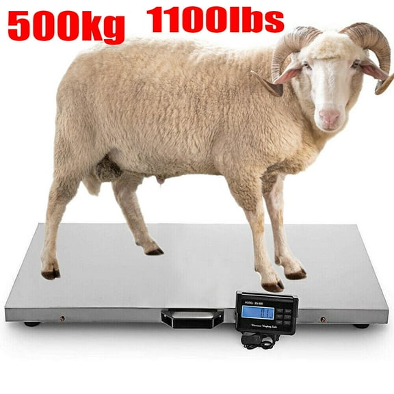 1100LBS Heavy Duty Digital Livestock Vet Scale Hog Pet Dog Sheep Goat Scale