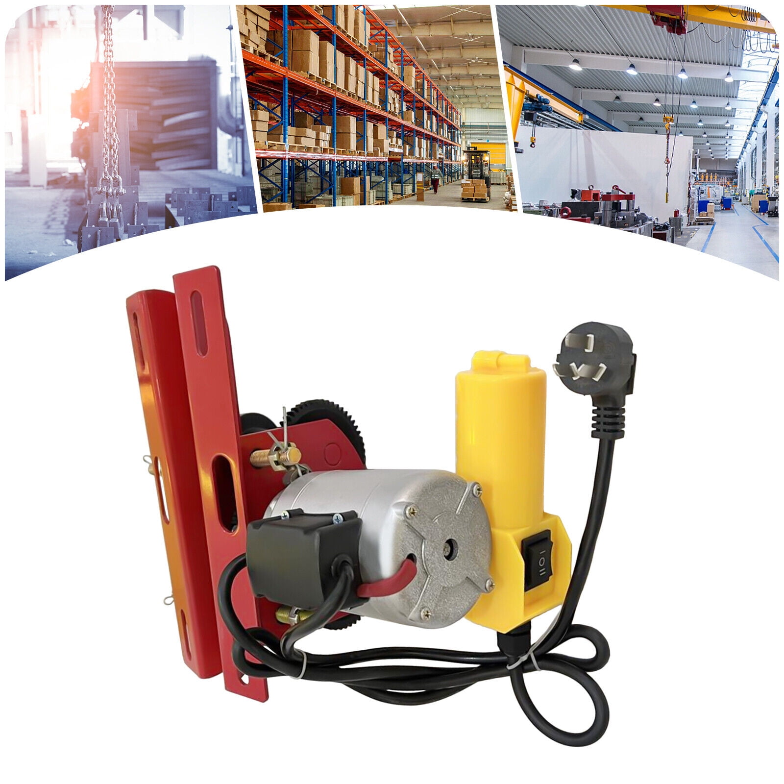 1100Lbs Electric Hoist Trolley Winch Overhead Crane Lift 1400r/min W/I