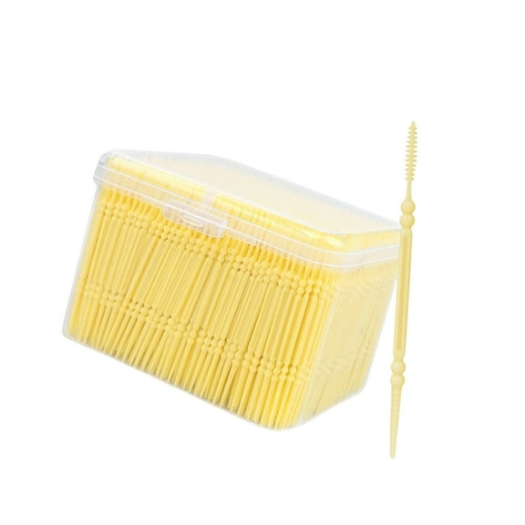 1100Pcs Brushpick Dental Floss Pick Interdental Brush,Brace Brush,Dental Pick