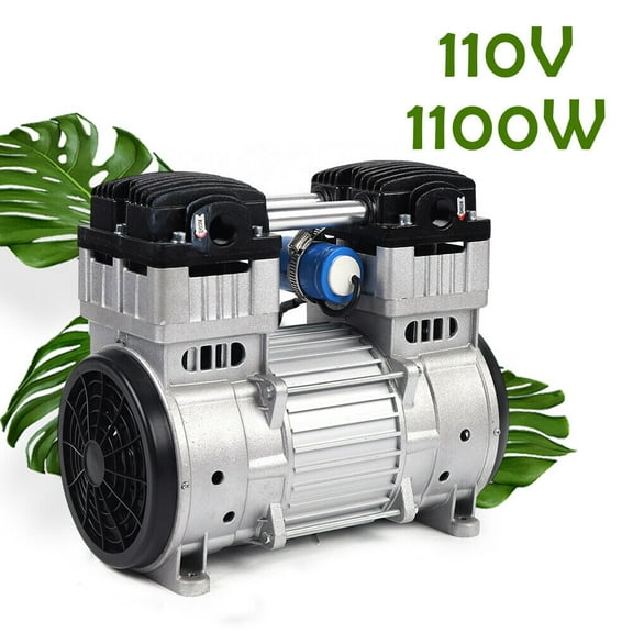 1100W 7CFM Oilless Vacuum Pump Industrial Air Compressor Oil Free Piston Pump