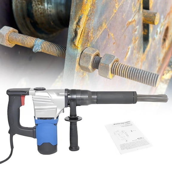 1100W Electric Needle Derusting Machine, Industrial Grade Electric Needle Scaler, Hand-held Needle Derusting Gun For Removal Of Rust, Weld Slag And Paint