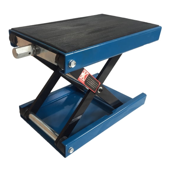 1100lbs Steel Adjustable Scissor Lift for Motorcycles, Blue
