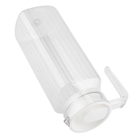 1100ml Acrylic Transparent Juice Bottle Striped Water Ice Cold Jug with Lid for Bar Home