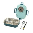 1100ml Stainless Steel Bento Lunch For Kids And Adults Stackable
