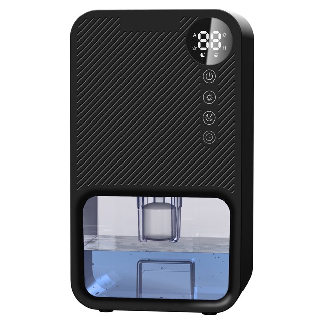 1100ml Water Tank For Bedroom Dehumidifier With Digital Display And