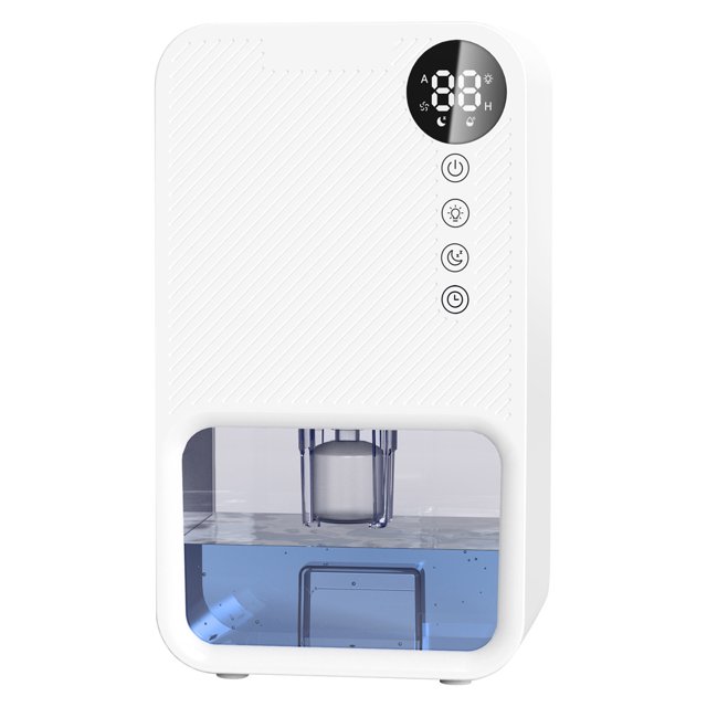 1100ml Water Tank For Bedroom Dehumidifier With Digital Display And