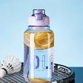 thumbnail image 1 of 1100nl Bottles with Time Markers and Handle for All Day Hydration,BPA Free Leakproof Plastic Water Bottles with Straw,Large Water Jug,Large Water Bottle for Gym Fitness Sports Outdoor Workout, 1 of 7