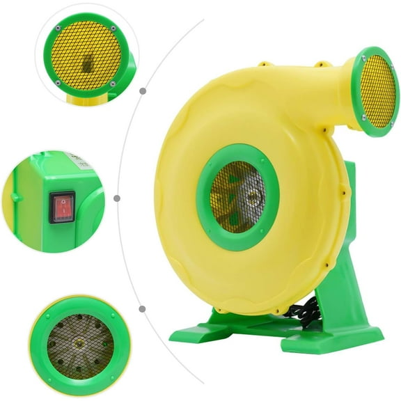 1100w Air Blower Pump Fan Inflatable Bounce House Tents Blower 3300RPM Bounce House Air Blower Fan Compact Replacement Blower Low Noise for Outdoor Bounce Houses Course Slides Castle