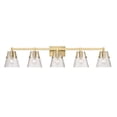 thumbnail image 1 of 1101-5V-MGLD-Z-Lite-Analia - 5 Light Bath Vanity In Modern Style-9.25 Inches Tall and 45.75 Inches Wide-Modern Gold Finish, 1 of 2