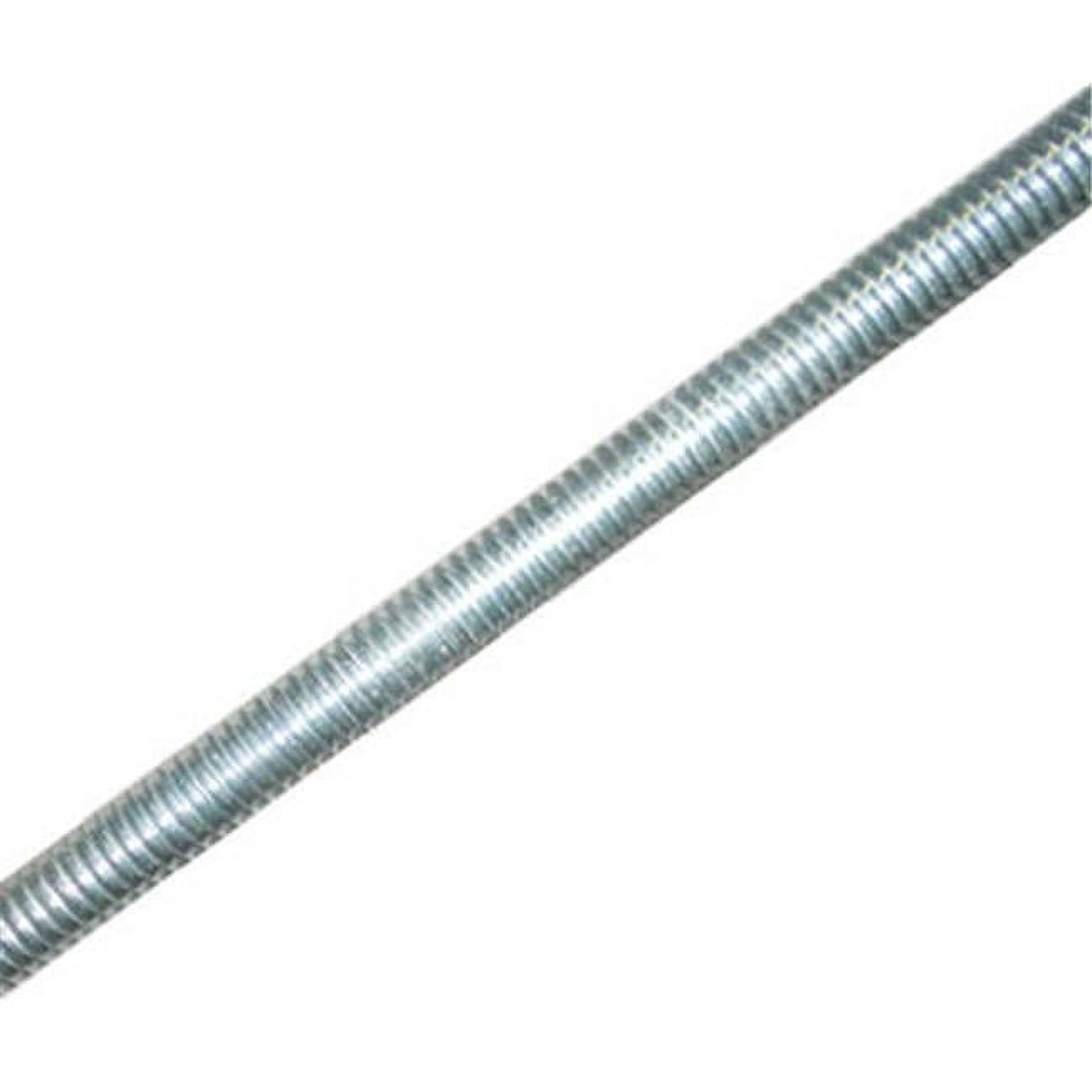 11019 0.37 - 16 x 72 in. Threaded Steel Rod, Pack Of 5