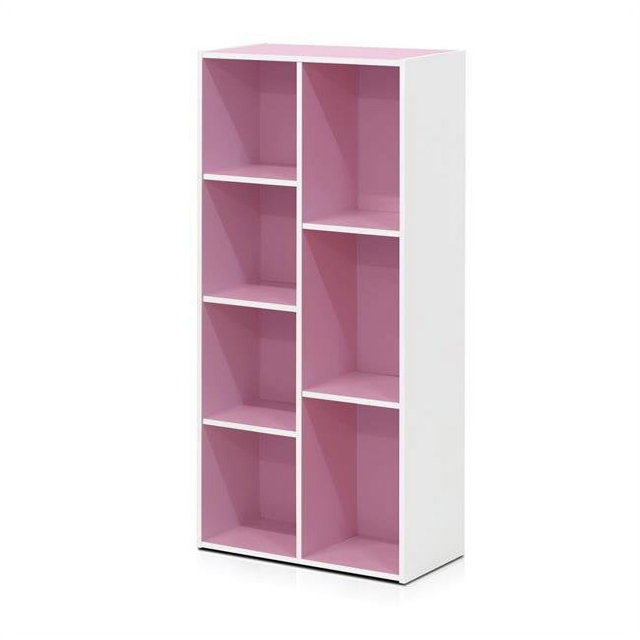 11048WHPI 7Cube Reversible Open Shelf, White & Pink